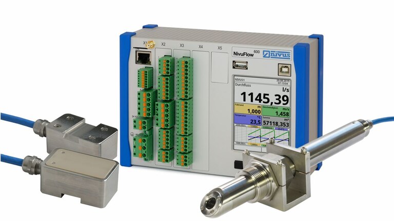 Durchflussmesser NivuFlow 600 - berührungslos oder benetzt Durchflussmesser NivuFlow 600 - berührungslos oder benetzt